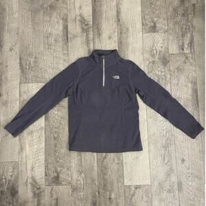 North Face Women's Purple Fleece 1/4 Zip Pullover